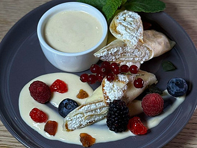 Млинці з творогом